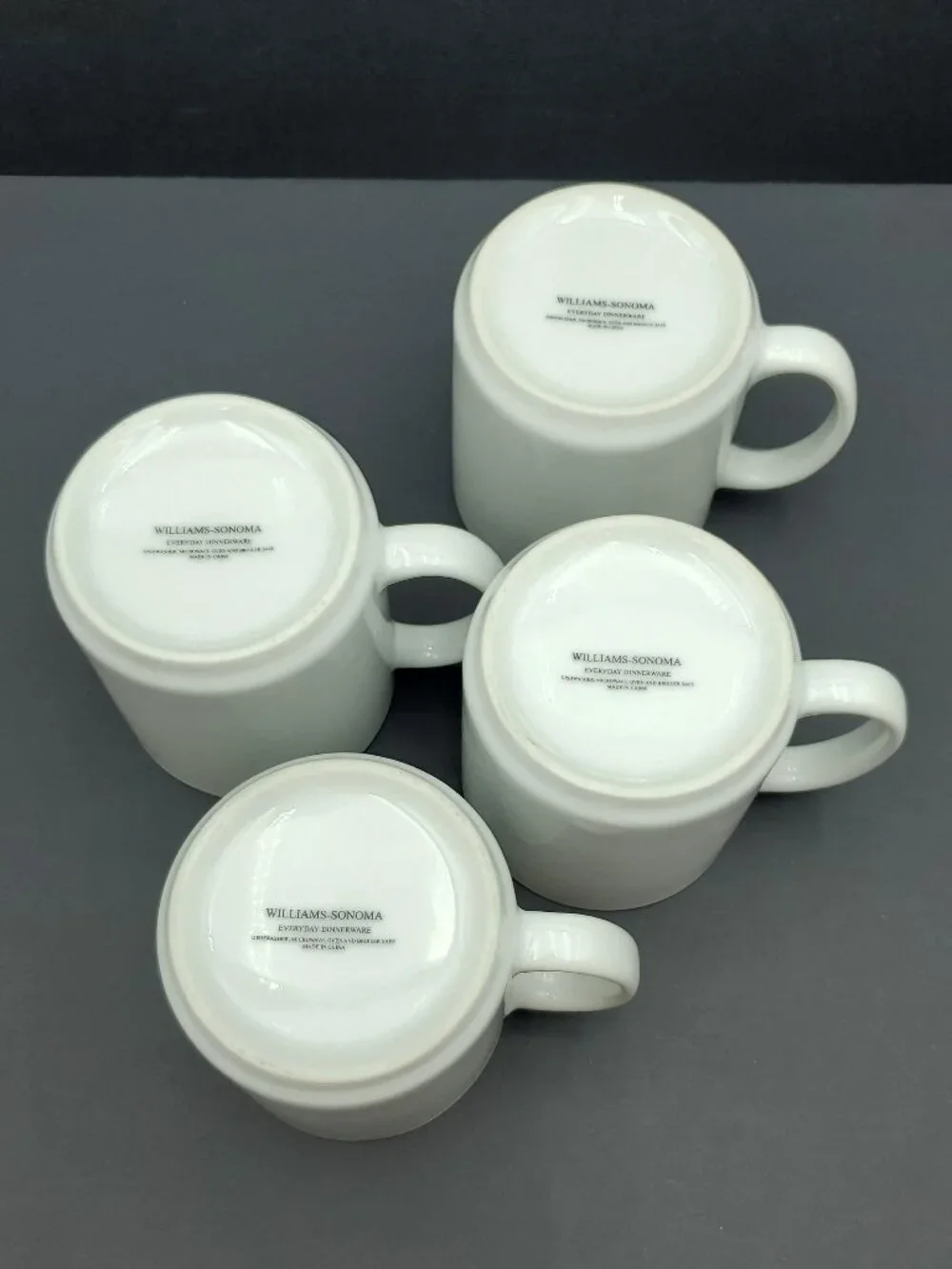 Williams-Sonoma Everyday White Mugs Williams Sonoma Everyday Dinnerware Mugs